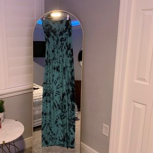 Strapless Tie Dye Maxi Dress